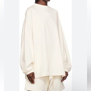 Fog Essentials Fear Of God White Oversize Long Sleeve Tee T-shirt Size Medium